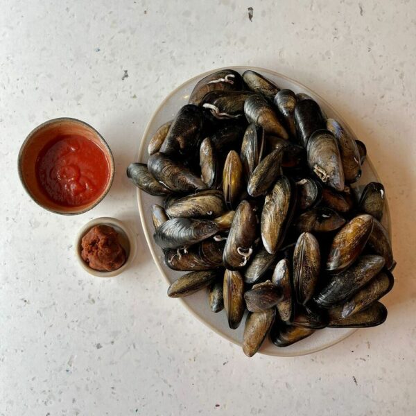 Fresh Mussels & 'Nduja from Fish Shop Restaurant in Ballater, Scotland